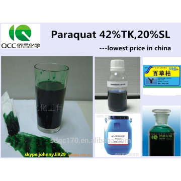 Paraquat 42% TC, 42% TK, 360 g / l TK (Agroquímicos CAS No.4685-14-7: herbicida / weedicide) -lq